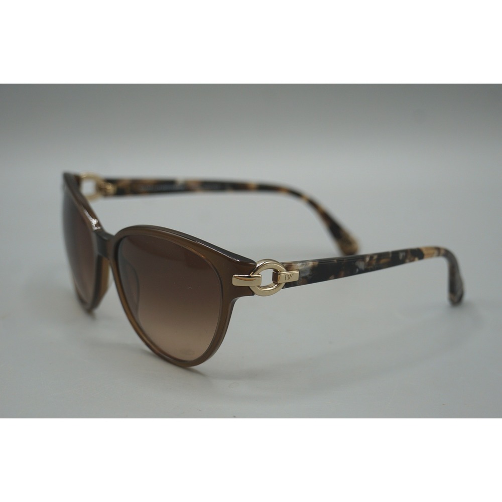 Diane von Furstenberg Isabella Sunglasses Brown Tortoise Cat Eye DV593S 207 - Picture 3 of 11
